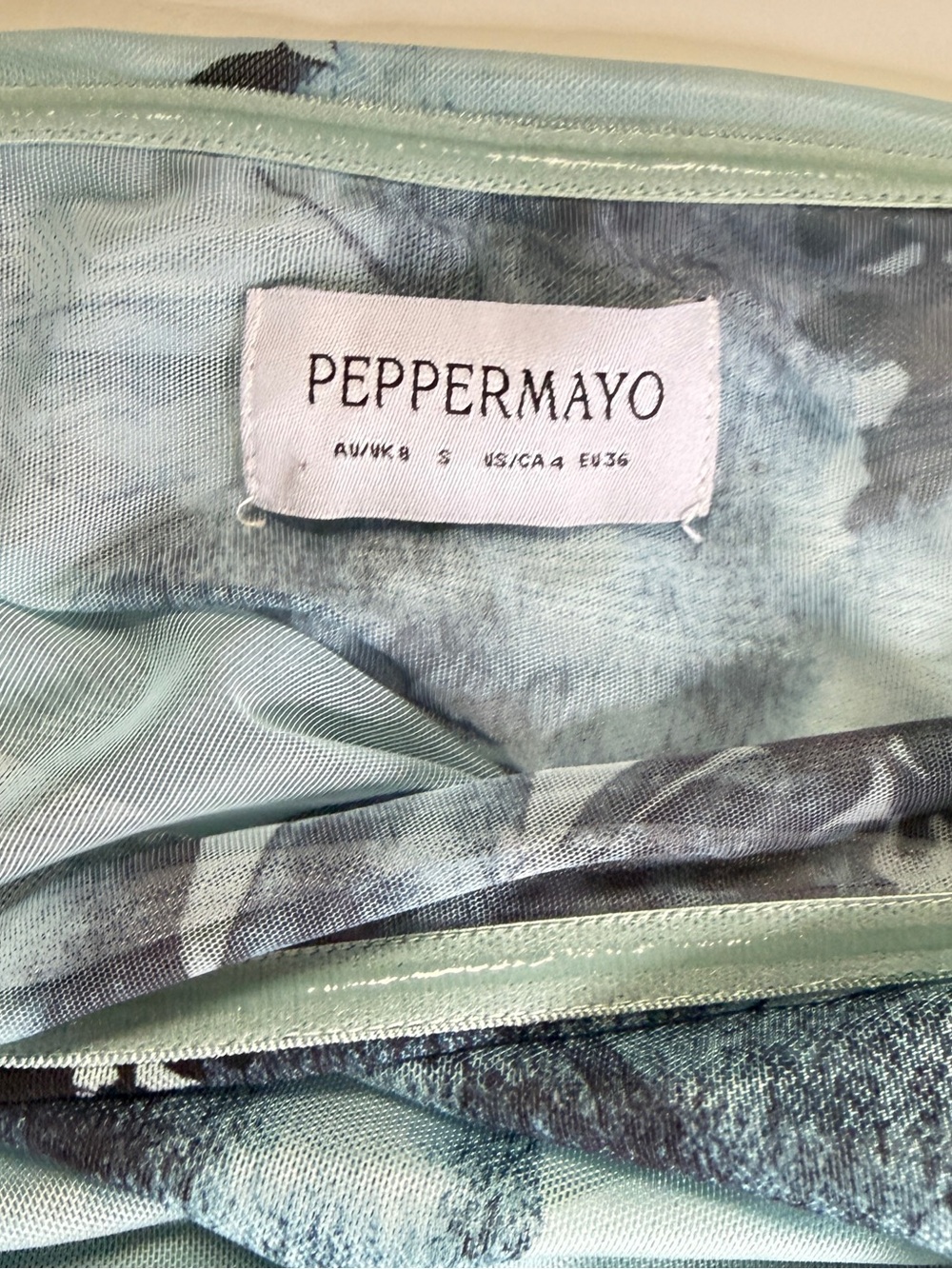 β¨ Peppermayo Floral Mesh Maxi Dress - Size S / US 4 (Like New) β¨ - Picture 14 of 16